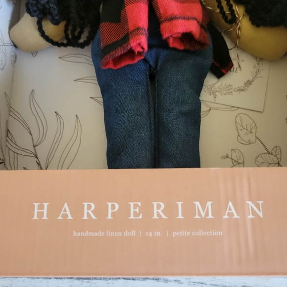 NWT HARPERIMAN DOLL FRANKIE HANDMADE LINEN 14" AGES 3+ HOLIDAY BIRTHDAY GIFTS - Picture 5 of 9